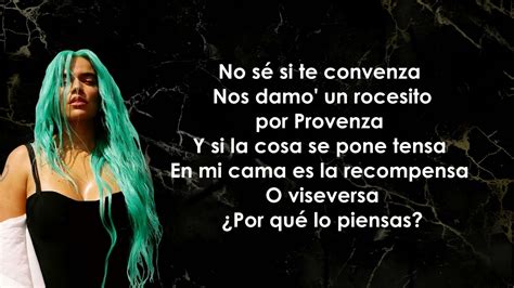 karol g provenza lyrics|provenza in english.